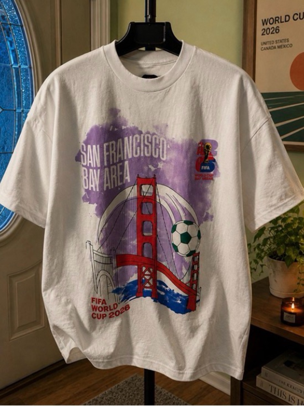 San Francisco Bay Area FIFA World Cup 2026 Graphic Tee - White